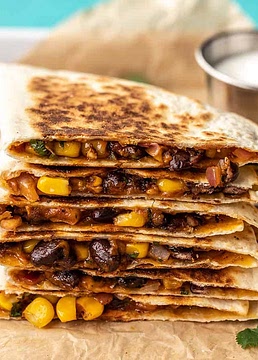 Hearty Black Bean Quesadillas