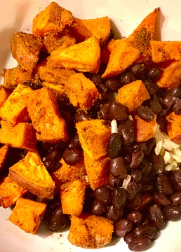 Sweet Potato, Black Bean and Lime Rice Bowls