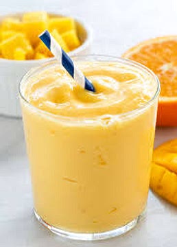 Mango smoothie high fibre and protein 361 cal *