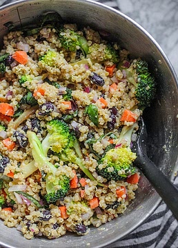 Lemon Tahini Quinoa Salad