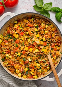 Ratatouille with Farro