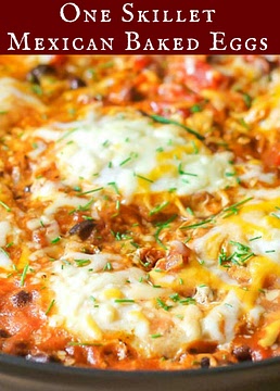 Mexican Baked Eggs (One Skillet)