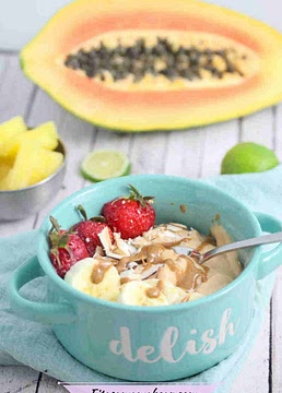 Tropical Papaya Smoothie Bowl (Dairy-Free)