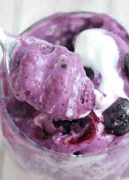 High Protein Berry Fluff